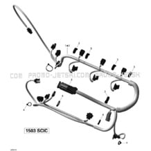 10- Engine Harness pour Sea-Doo 2009 Wake PRO 215, 2009