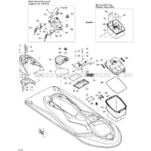 09- Body, Front View pour Sea-Doo 2009 Wake PRO 215, 2009