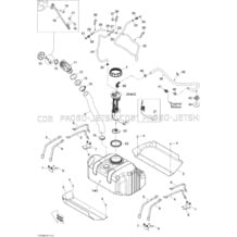 02- Fuel System pour Seadoo 2010 GTI SE 130, 2010