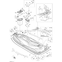 09- Body, Rear View pour Seadoo 2010 GTI SE 155, 2010