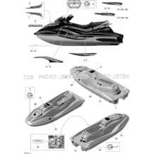 Jet Ski Sea-Doo GTI SE 155, 2010 2010 - Microfiche and OEM