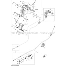 07- Steering 2 pour Seadoo 2010 GTX iS 215, 2010