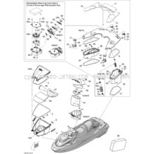 09- Storage Compartments pour Seadoo 2010 GTX iS 215, 2010