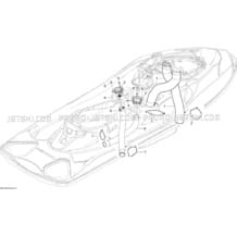 09- Ventilation pour Seadoo 2010 GTX 155, 2010