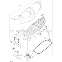 09- Seat pour Seadoo 2010 GTX 155, 2010