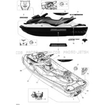 Jet Ski Sea-Doo GTX 155, 2010 2010 - Microfiche and OEM
