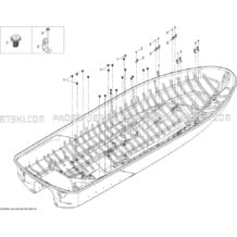 09- Hull 2 pour Sea-Doo 2010 RXT 215, 2010