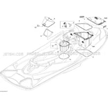 09- Storage Compartments pour Seadoo 2010 RXT 215, 2010