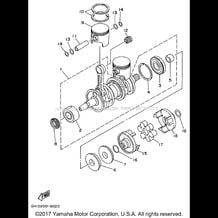 CRANKSHAFT PISTON pour Yamaha 1996 WaveRunner SUPER JET - SJ700AU - 1996