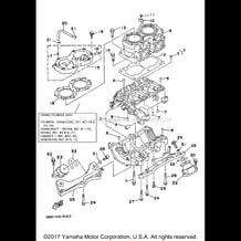 CYLINDER CRANKCASE pour Yamaha 1996 WaveRunner SUPER JET - SJ700AU - 1996