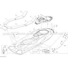 09- Body, Rear View 1 pour Seadoo 2010 RXT-X and X RS 260, 2010