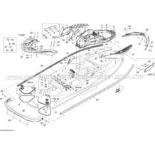 09- Body, Rear View 2 pour Sea-Doo 2010 RXT-X and X RS 260, 2010