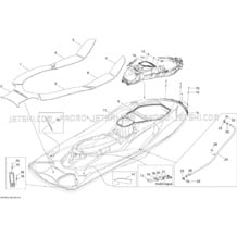 09- Body, Rear View 1 pour Sea-Doo 2010 Wake PRO 215, 2010