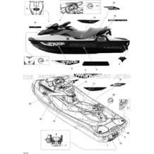 09- Decals pour Seadoo 2010 Wake PRO 215, 2010