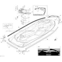 09- Body, Rear View pour Seadoo 2011 GTI SE 130, 2011