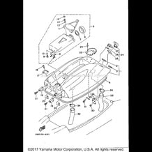 ENGINE HATCH pour Yamaha 1996 WaveRunner SUPER JET - SJ700AU - 1996