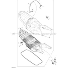 09- Seat pour Sea-Doo 2011 GTI SE 155, 2011