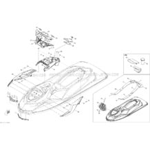 09- Body, Front View pour Seadoo 2011 GTS 130 & Rental 99, 2011