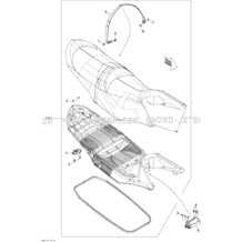 09- Seat pour Sea-Doo 2011 GTS 130 & Rental 99, 2011