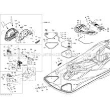 09- Body, Rear View 1 pour Sea-Doo 2011 GTX 155, 2011