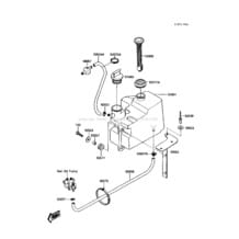 Oil Tank pour Kawasaki 1988 JS300