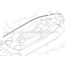 09- Body, Rear View 3 pour Sea-Doo 2011 GTX 155, 2011