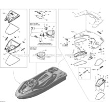 09- Storage Compartments pour Sea-Doo 2011 RXT aS X & aS XRS 260, 2011