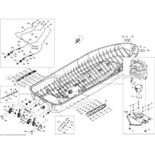 09- Hull 1 pour Seadoo 2011 RXT aS X & aS XRS 260, 2011