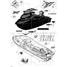 09- Decals pour Seadoo 2011 RXT aS X & aS XRS 260, 2011