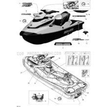 09- Decals pour Seadoo 2011 RXT 260 & RS, 2011