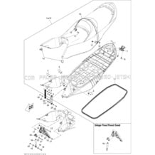 09- Seat pour Sea-Doo 2011 RXT-X 260 & RS, 2011