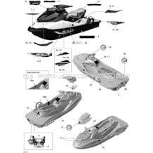 09- Decals pour Seadoo 2011 WAKE 155, 2011