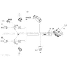 10- Electrical Harness , Steering pour Seadoo 2011 WAKE 155, 2011