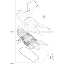 09- Seat pour Seadoo 2012 GTI SE 130, 2012 (24CS, 24CR)