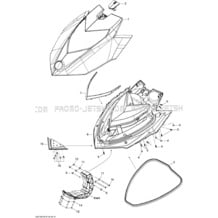 09- Front Cover pour Seadoo 2012 GTI SE 130, 2012 (24CS, 24CR)