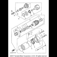 STARTING MOTOR pour Yamaha 1996 WaveRunner SUPER JET - SJ700AU - 1996