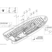 09- Hull 2 pour Seadoo 2012 GTI SE 155, 2012 (30CS)