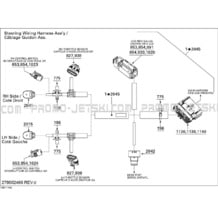 10- Electrical Harness , Steering pour Seadoo 2012 GTI LTD 155, 2012 (39CS)