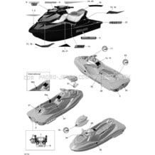 09- Decals pour Seadoo 2012 GTI LTD 155, 2012 (39CS)