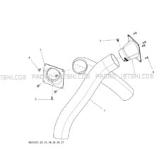 09- Ventilation pour Seadoo 2012 GTI 130, 2012 (23CA, 23CB)