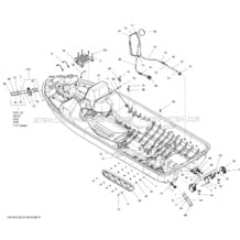 09- Hull pour Seadoo 2012 GTI 130, 2012 (23CA, 23CB)