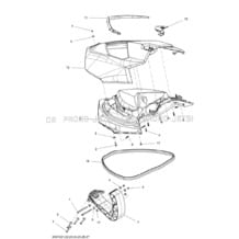 09- Front Cover pour Seadoo 2012 GTI SE 130, 2012 (24CA, 24CB, 24CC)