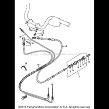 CONTROL CABLE pour Yamaha 1990 WaveRunner WAVE JAMMER 500 (WJ500D) 1990