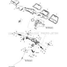 07- Steering 1 pour Seadoo 2012 GTX 155, 2012 (38CS, 38CR)