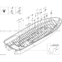 09- Hull 2 pour Seadoo 2012 GTX 155, 2012 (38CS, 38CR)