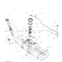 02- Fuel System pour Seadoo 2012 GTX LTD iS 260, 2012 (18CA, 18CB)