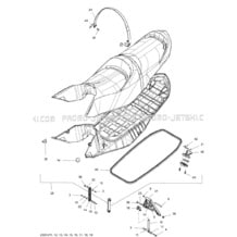09- Seat pour Seadoo 2012 GTX LTD iS 260, 2012 (18CA, 18CB)