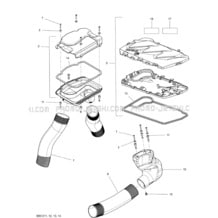 09- Ventilation pour Sea-Doo 2012 GTX S 155, 2012