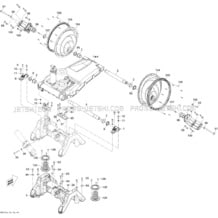 09- Seat Suspension 1 pour Seadoo 2012 GTX S 155, 2012