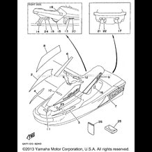 GRAPHIC - TOOL pour Yamaha 1996 WaveRunner WAVE BLASTER 700 (WB700AU) 1996